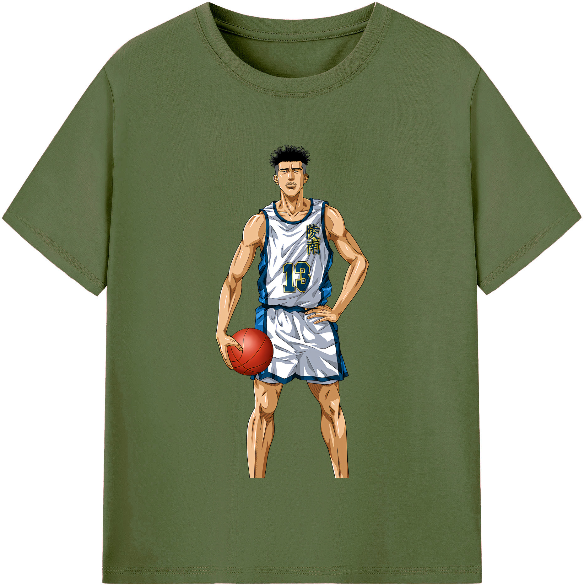 SLAM DUNK／スラムダンク 綿100％半袖Tシャツ（フロントプリント）